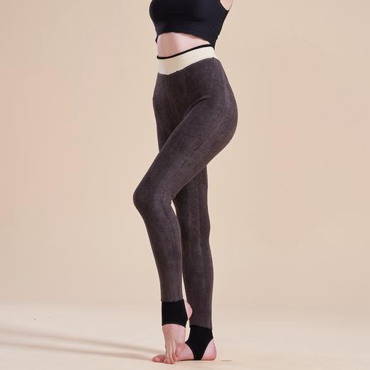 420g女士大版加绒加厚磨毛大弹力保暖小黑裤5184/5183 商品图5