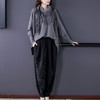 AHM- lry3015 针织套装女2021秋冬季新款宽松显瘦气质减龄上衣哈伦裤休闲两件套 商品缩略图1