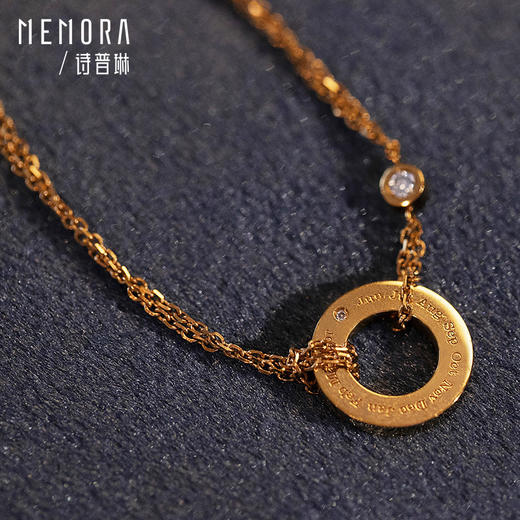 时光印记18K玫瑰金钻石手链DB116050、	DB0197 商品图3