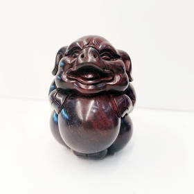 紫檀福猪小摆件