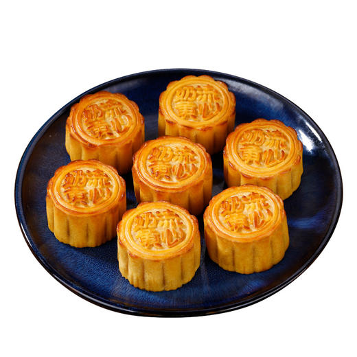 【食品酒水】 盒装6个 流心奶黄月饼早餐广式糕点美食小吃咸蛋黄流沙爆浆饼 商品图4
