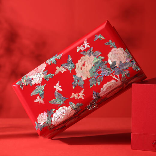 【浙礼文创】螺钿花开富贵首饰收纳盒 商品图0