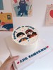 卡通情侣手绘蛋糕-低糖处理无添加 商品缩略图2