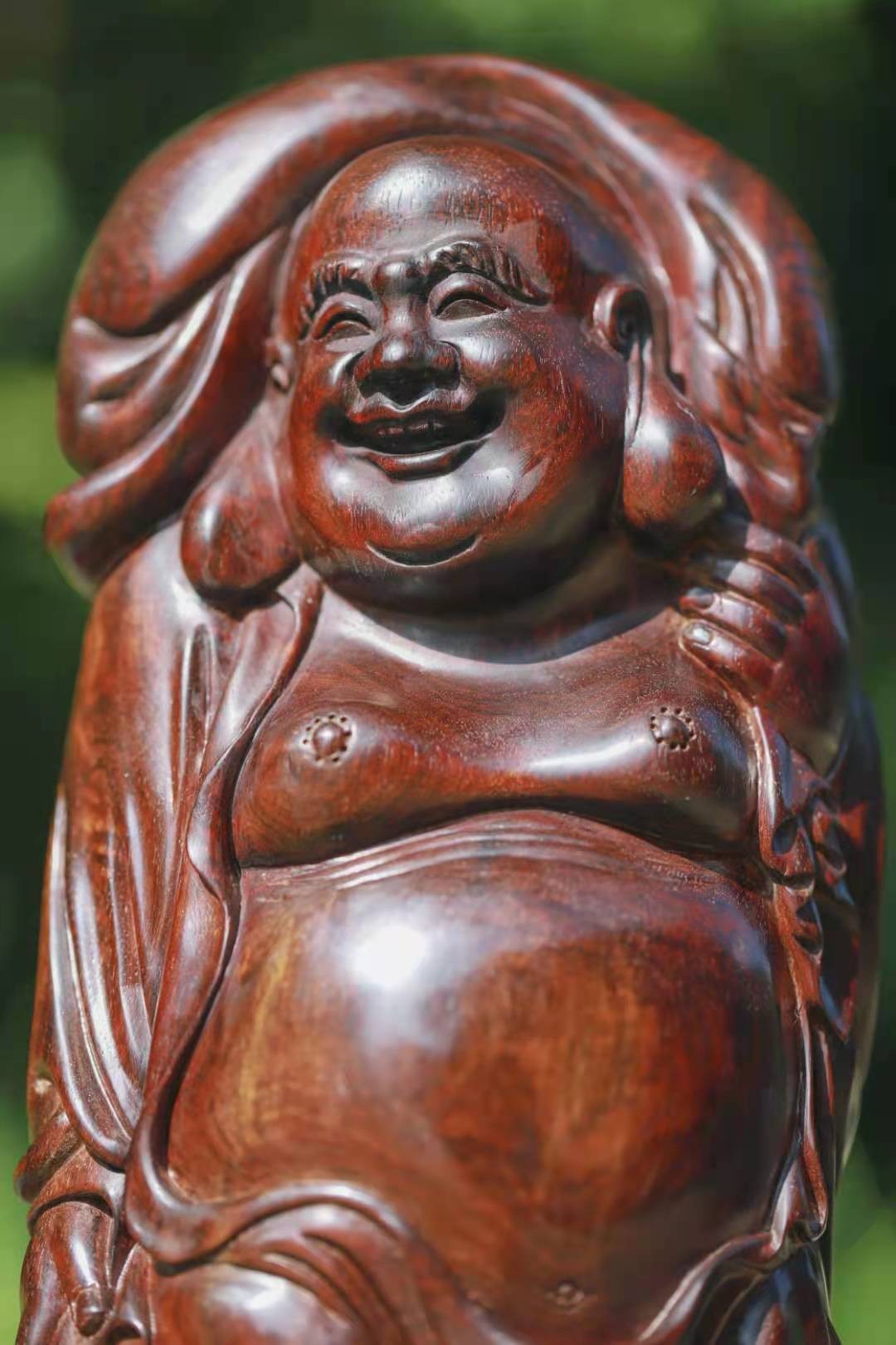 小叶紫檀 弥勒佛雕像