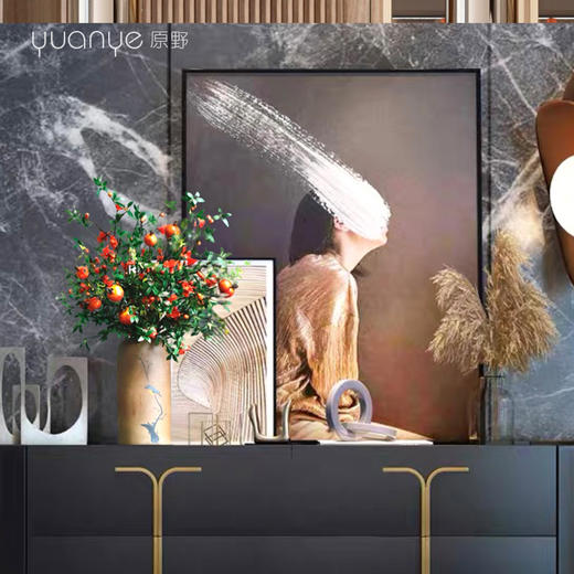 高端仿真花红色石榴假花干花中式餐桌花装饰花客厅花艺套装摆设件 商品图1