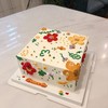 奶油刮花方形蛋糕-低糖处理无添加 商品缩略图0