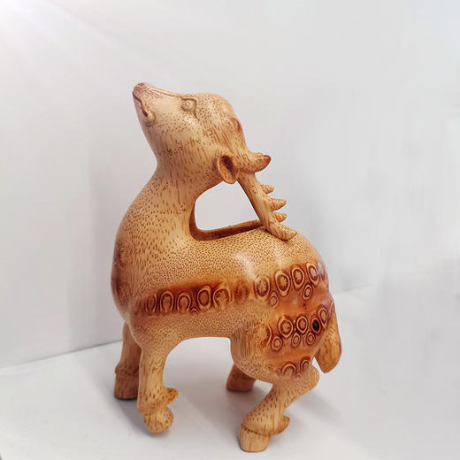小鹿°竹雕摆件 商品图0