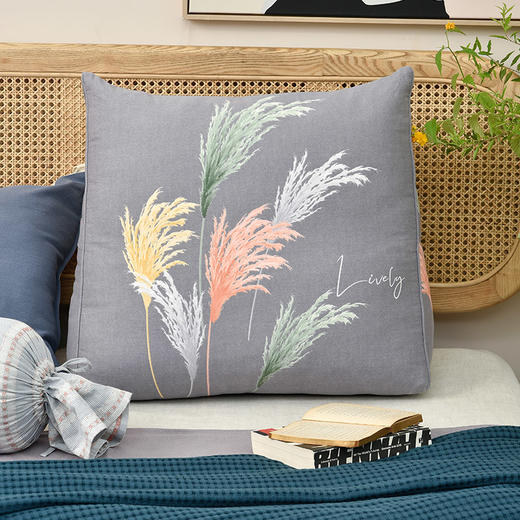 芦苇系列床头靠垫沙发靠包可拆洗 商品图0