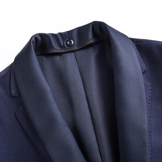 【上衣+裤子】罗蒙西装套装男士时尚修身可拆卸衣领新郎结婚礼服 商品图5