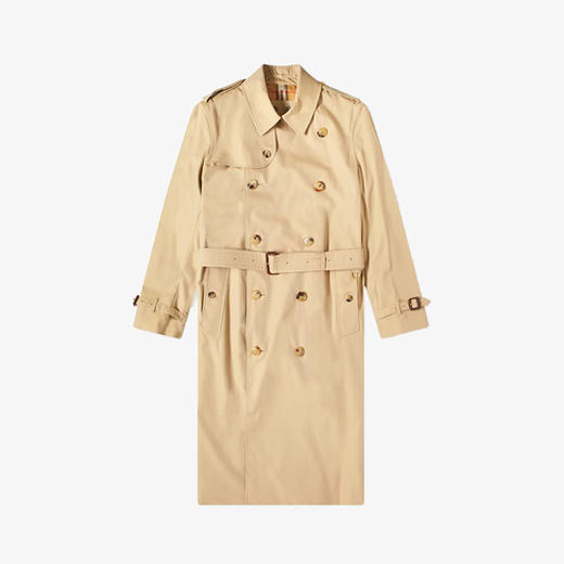 BURBERRY 巴宝莉 男士肯辛顿版型 – 长款 Heritage Trench 束腰风衣 卡其色 8028087 A1366 商品图0