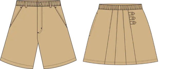 城西小学-男五分裤/女裙裤