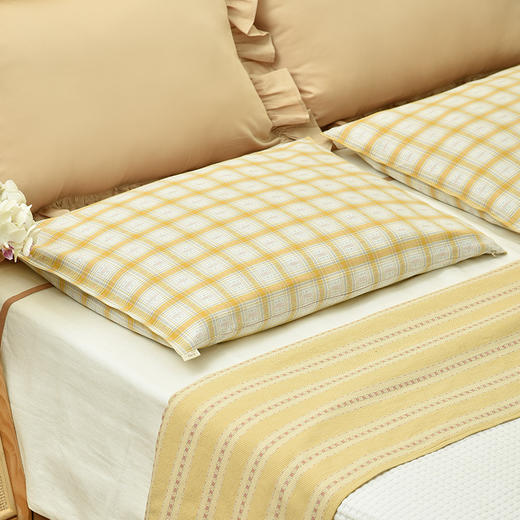 森系格纹系列荞麦枕头护颈枕 商品图2