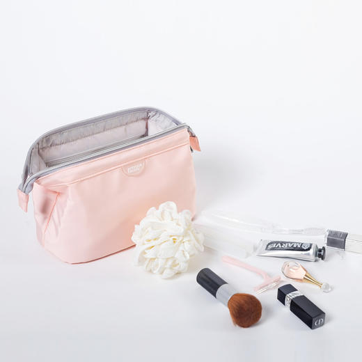 又见美物初遇敞口洗漱包EB1114/25*14*14化妆包2021新款超火便携大容量旅行出差纯色防泼水收纳包 商品图1