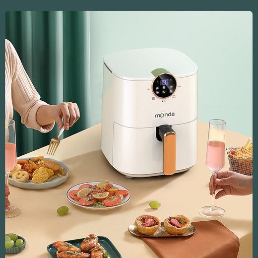 蒙达 空气炸锅AF-16YJ 家用液晶触屏 大容量不沾电炸锅 小型烤箱无油烟薯条机 商品图3