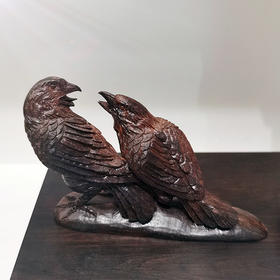 大吉大利木雕摆件