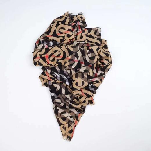 价值3400 ZP 稀缺款！21年秋冬专属标识印花轻盈格纹丝毛混纺围巾220 x 70cm 男女同款 配独立包装 预售 商品图3