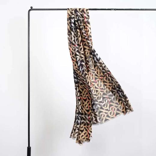 价值3400 ZP 稀缺款！21年秋冬专属标识印花轻盈格纹丝毛混纺围巾220 x 70cm 男女同款 配独立包装 预售 商品图2