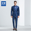 【上衣+裤子】罗蒙西装套装男士时尚修身款格纹西服新郎结婚礼服 商品缩略图2