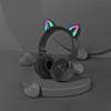 【耳机】新款STN26猫耳发光蓝牙耳机 无线运动游戏蓝牙耳机头戴式5.0 商品缩略图8