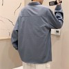 【服饰鞋包】春秋季男士长袖衬衫港风休闲黑色衬衣工装外套ins衣服 商品缩略图3