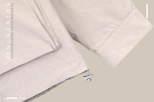 E933272232衣领拼接大口袋夹克 商品图2