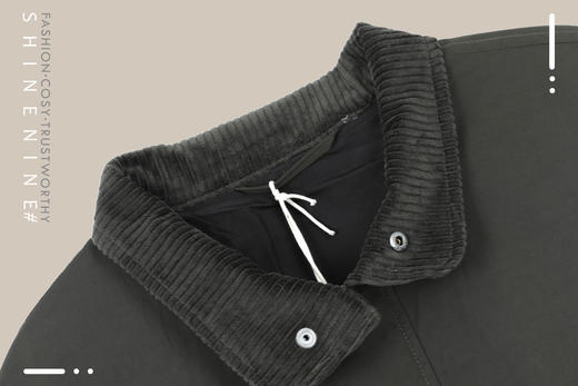 E933272233灯芯绒衣领休闲夹克 商品图1