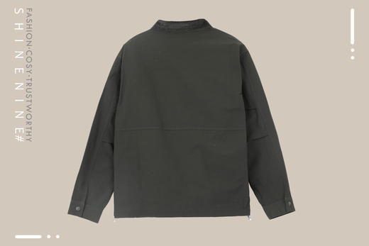 E933272233灯芯绒衣领休闲夹克 商品图3