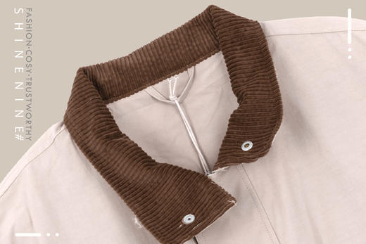 E933272232衣领拼接大口袋夹克 商品图1