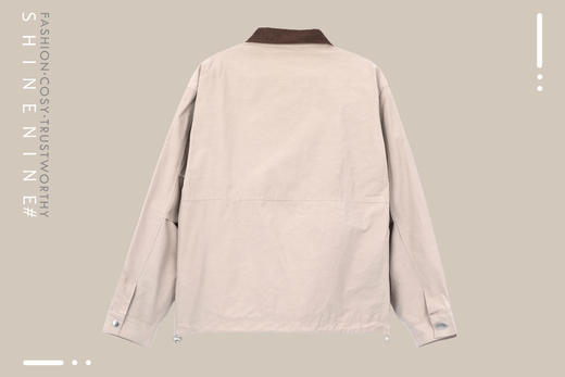 E933272232衣领拼接大口袋夹克 商品图3