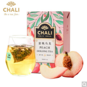 茶里 ChaLi 茶叶 蜜桃乌龙袋泡茶水果茶果粒茶白桃乌龙茶包冷泡茶15包