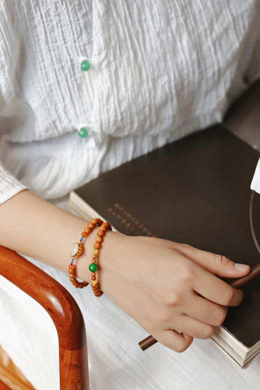 【青山特惠】老山檀香原创【清月】6mm50颗y2 商品图3