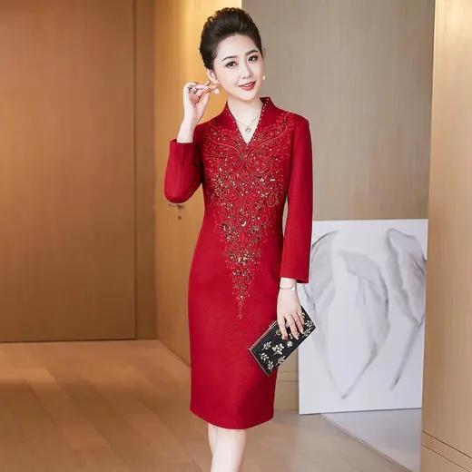 LC-2129高贵优雅婚宴礼服连衣裙 商品图3