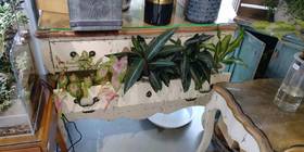 白色木桌（3格）