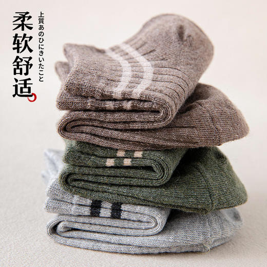 【男士船袜5双】经典男士罗口双杠短袜 纯色休闲舒适抽条棉质袜子 商品图3