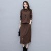JY2169 2021秋季时尚简约大方气质优雅收腰显瘦休闲修身百搭潮流套装连衣裙 商品缩略图3
