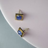 20世纪缅甸蓝宝石耳钉小方 商品缩略图4