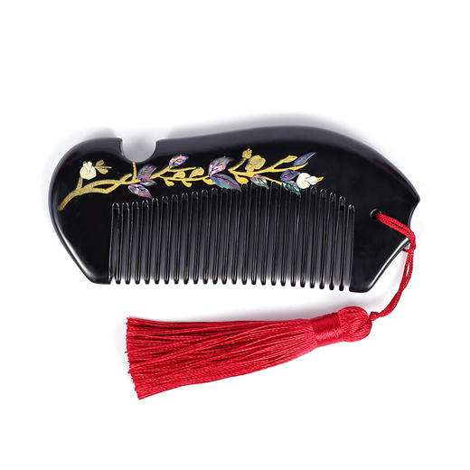 【浙礼文创】螺钿镶嵌檀木梳 商品图3