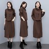 JY2169 2021秋季时尚简约大方气质优雅收腰显瘦休闲修身百搭潮流套装连衣裙 商品缩略图0