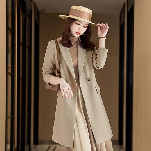 时尚高级感，中长款西装名媛气质韩版风衣MGG8878 商品图0