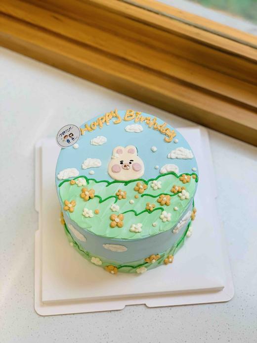 手绘猪猪奶油蛋糕 下单前请仔细阅读商品详情 商品图0