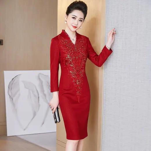 LC-2129高贵优雅婚宴礼服连衣裙 商品图1