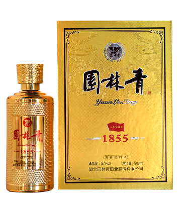 园林青1855 清香型白酒 52度 500ml 单瓶装