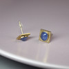 20世纪缅甸蓝宝石耳钉小方 商品缩略图2