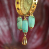 西亚高古镶宝石金轮耳环单只（可作项坠） 商品缩略图5
