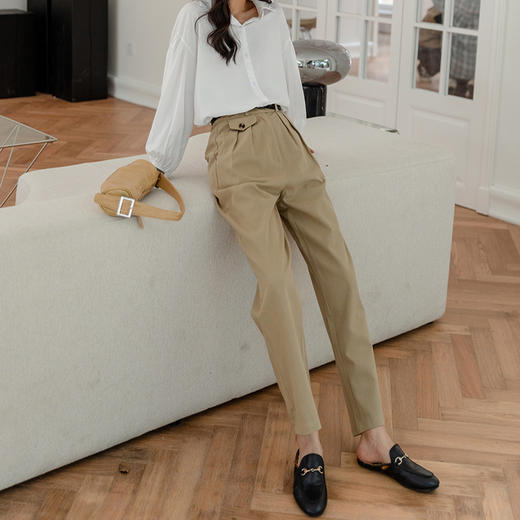 【梅豆】2021秋冬新款纯棉立体气球裤_HLY 商品图0