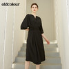 oldcolour春秋季新款气质收腰七分袖中国风连衣裙BN31102002 商品缩略图4