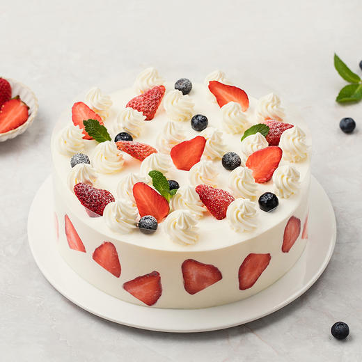 【香甜诱人】甜心莓莓蛋糕，草莓遇见蓝莓，甜美碰见微酸（上海幸福西饼蛋糕） 商品图5