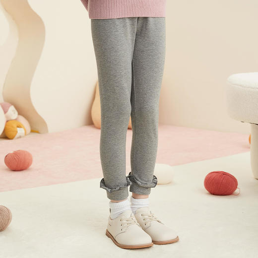 【超软】羊绒世家mettekids童装女童打底裤秋季休闲儿童运动裤子 商品图2