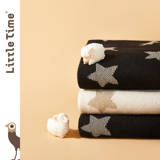 littletime童装女童羊毛开衫针织衫2021春秋新款宝宝儿童毛衣外套 商品图1