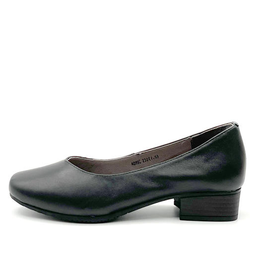 内联升女鞋单鞋矮跟职业船鞋4095C 商品图1